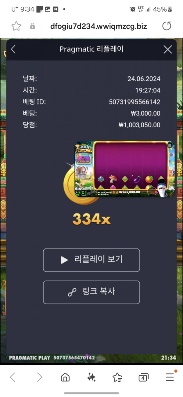 포춘오브아즈텍 334배