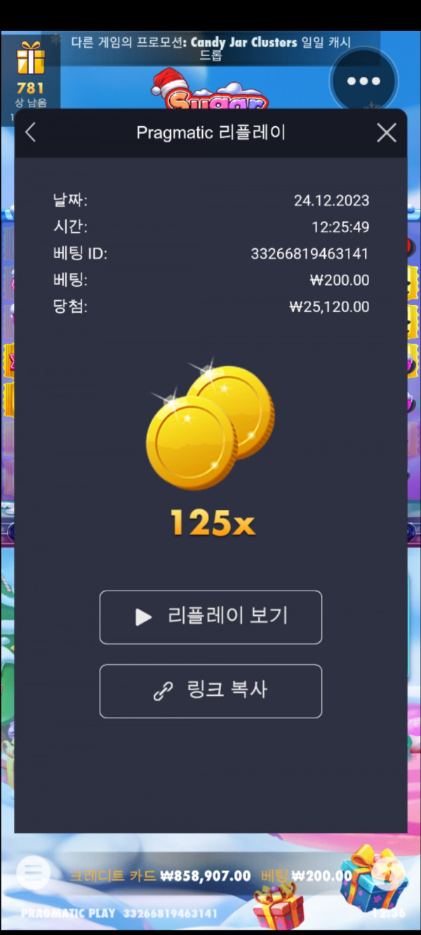 슈가러시 x마스   125배