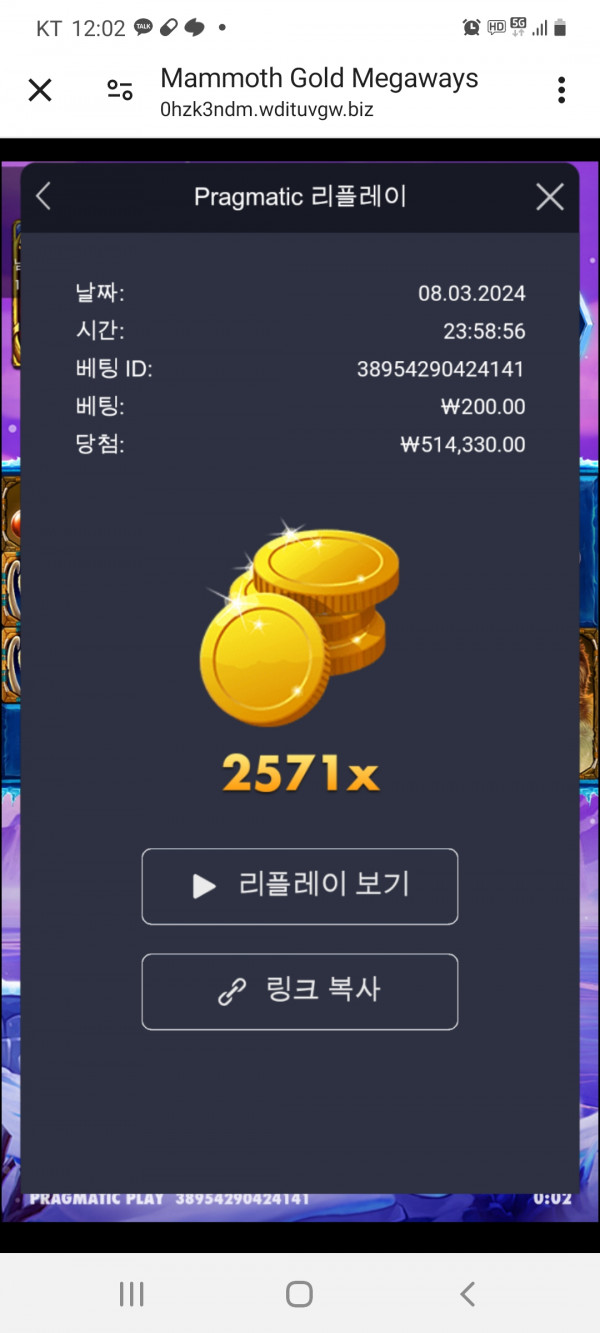 맘모스 2571배