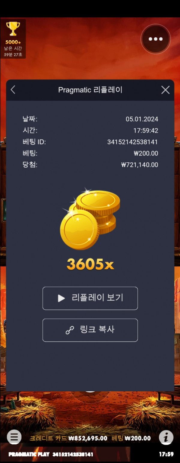 와일드갱 3605배