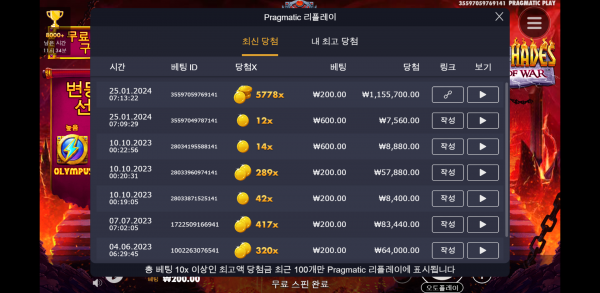 하데스 5778배