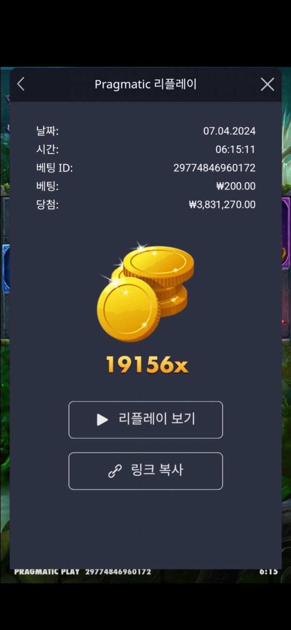 멀린 19156배